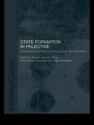 cover image of State Formation in Palestine